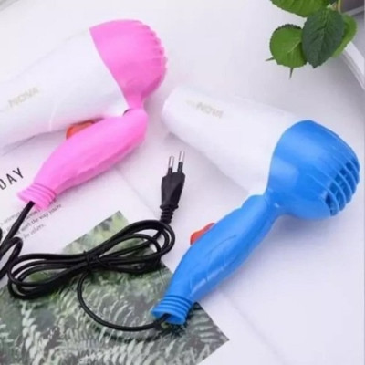 سشوار مسافرتی تاشو نوواNova مدلNV.1290 Nova NV-1290 Mini Hair Dryer Foldable 1000W Hair Styling Blow Travel کد H046