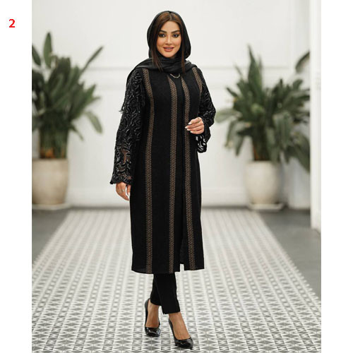 کت-زنانه-راه-راه-آستین-گیپور-دار-کد-g-2502-ارزان-خرید-عمده-