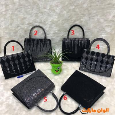 کیف زنانه مدل نگینی مجلسی  کد G2802