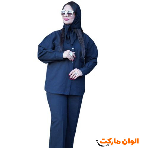 قیمت-پخش-تولیدی-ست-مانتو-شلوار-زنانه-کتان-کجراه-کد-h127