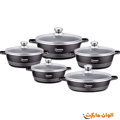 سرویس قابلمه 10 پارچه چدن دسینی کد M994