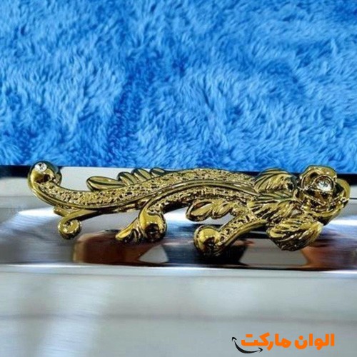 خرید-سینی-مستطیل-گلستان-دسته-طلایی-نگارمتوسط-کد-g-3039-و-قیمت-و-لیست-
