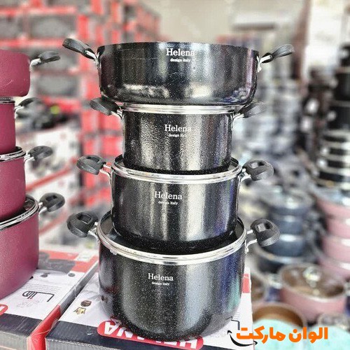 خرید-سرویس-قابلمه-۹-پارچه-کلاسیک-دسته-کروم-مدل-هلنا-کد-g-3041-تهران-