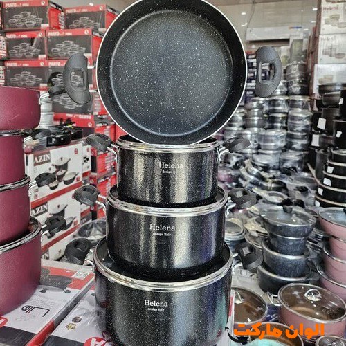 خرید-سرویس-قابلمه-۹-پارچه-کلاسیک-دسته-کروم-مدل-هلنا-کد-g-3041-تهران-