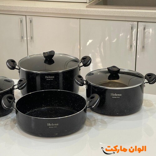خرید-سرویس-قابلمه-۹-پارچه-کلاسیک-دسته-کروم-مدل-هلنا-کد-g-3041-تهران-