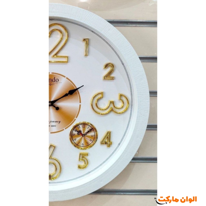 ساعت-دیواری-لیندو-طلایی-کد-m1044