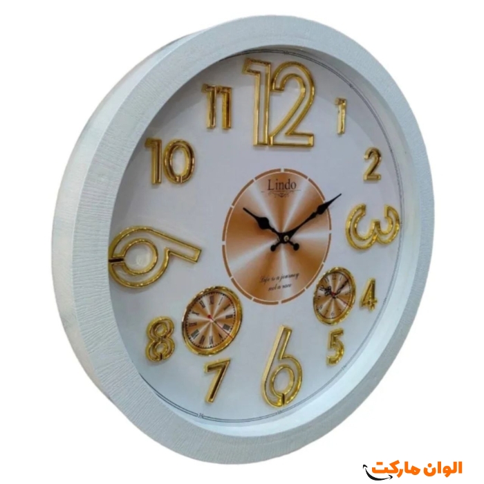 ساعت-دیواری-لیندو-طلایی-کد-m1044