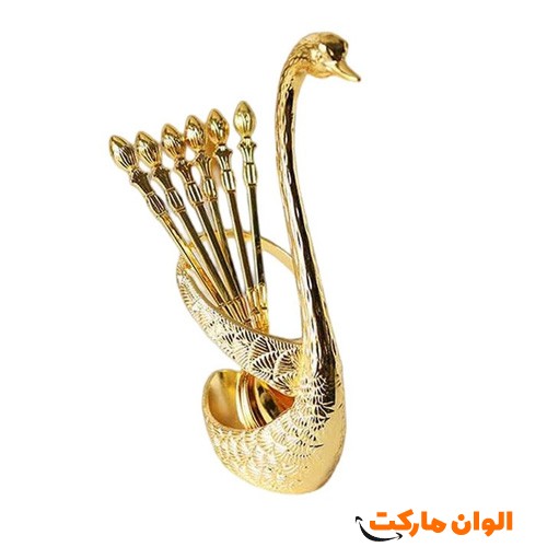خرید-ست-جا-قاشقی-قو-همراه-با-قاشق-چای-کد-g-3048-و-قیمت-تهران-صادرات-