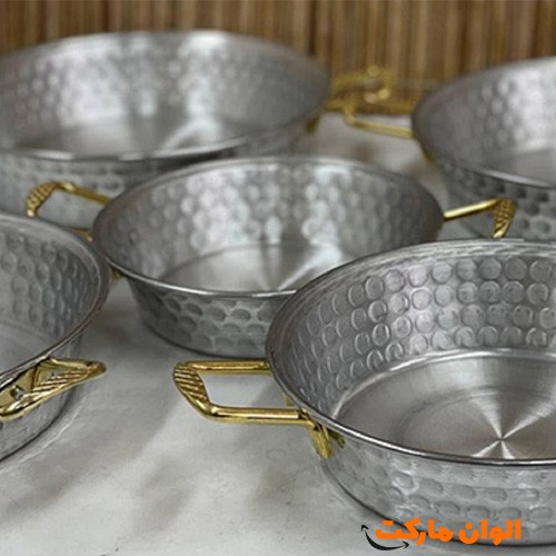 خرید-تابه-۵-رقم-چکشی-دسته-طلایی-کد-g-3050-و-قیمت-تهران-صادرات-