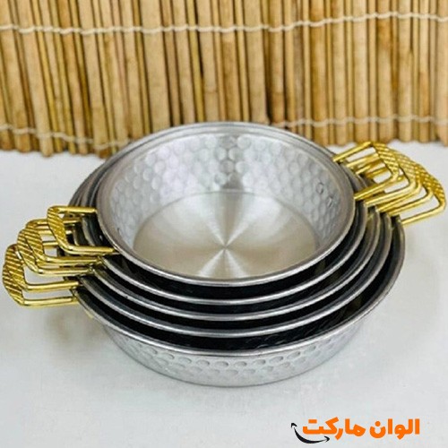 خرید-تابه-۵-رقم-چکشی-دسته-طلایی-کد-g-3050-و-قیمت-تهران-صادرات-