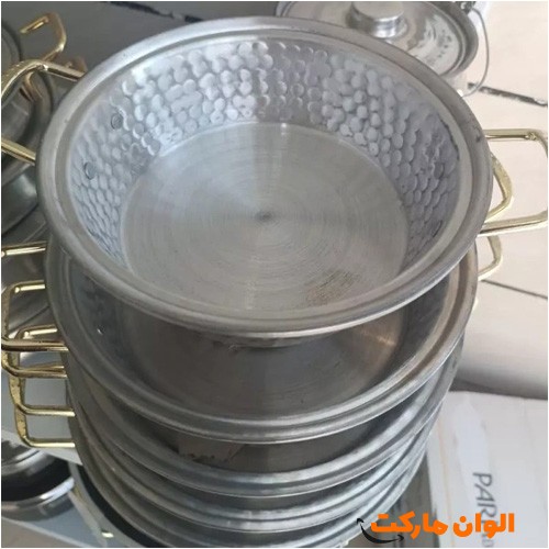 خرید-تابه-۵-رقم-چکشی-دسته-طلایی-کد-g-3050-و-قیمت-تهران-صادرات-