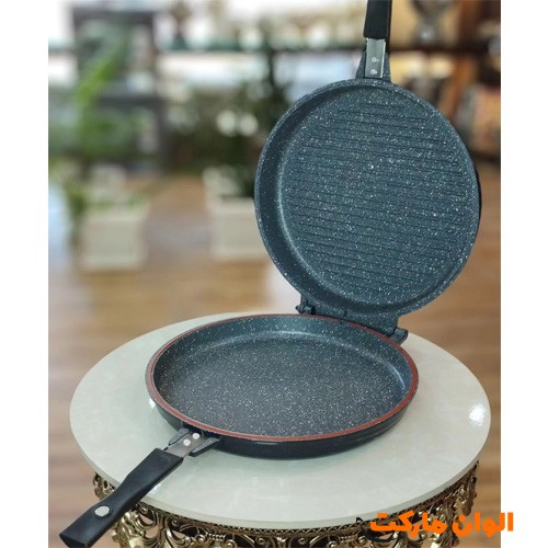 خرید-تابه-دو-طرفه-رژیمی-گردبرند-عروس-تفلون-کد-g-3051-و-قیمت-تهران-