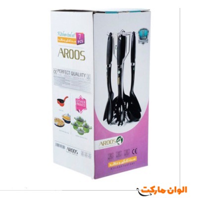 ست کفگیر و ملاقه برند عروس تفلون 7پارچه کد G3052
