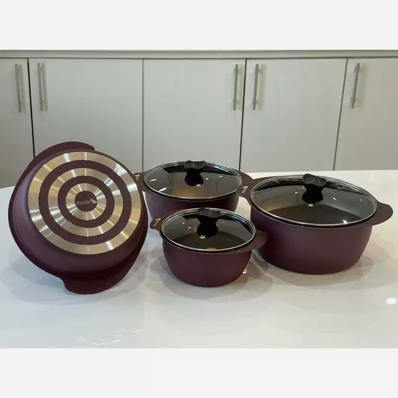 سرویس قابلمه 8 پارچه فیلون مدل پروانه ای کد L079
