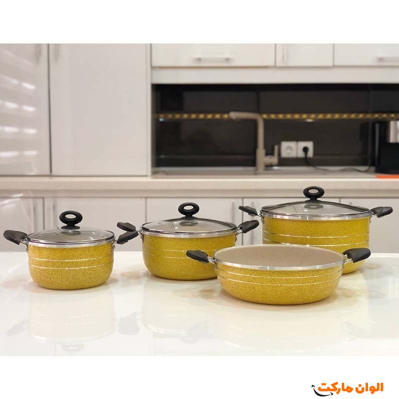 سرویس دانشجویی  7 پارچه برند هلنا مدل زنبوری کد L081