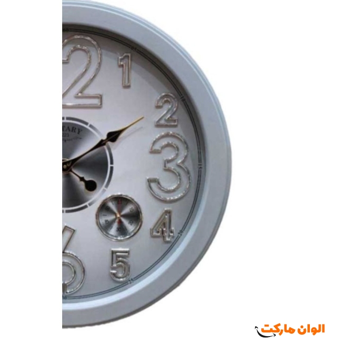 ساعت-دیواری-لیندو-نقره-ای-کد-m1045