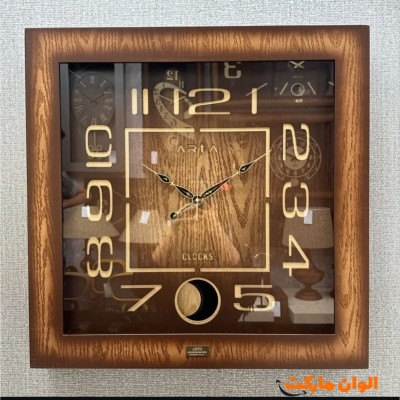 ساعت دیواری مدل آرتا چوبی کد M1053
