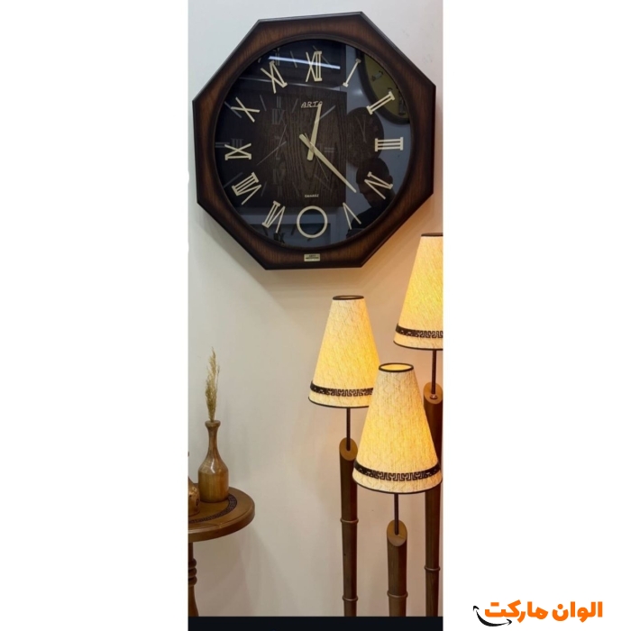 ساعت-دیواری-مدل-آرتا-چوبی-کد-m1054