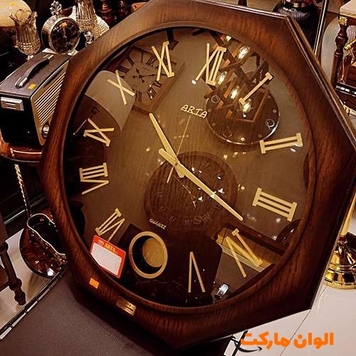 خرید-ساعت-دیواری-مدل-آرتا-چوبی-کد-m1054