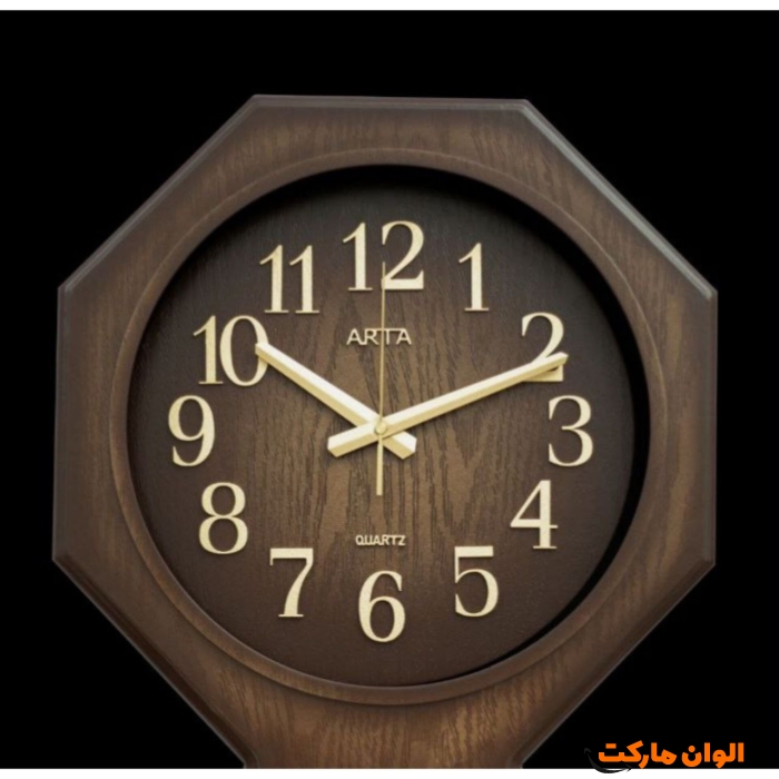 ساعت-دیواری-ارتا-چوبی-کد-m1067
