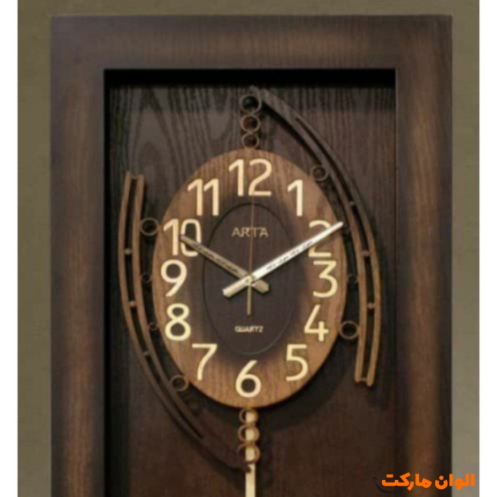 ساعت-دیواری-مدل-آرتا-چوبی-کد-m1101