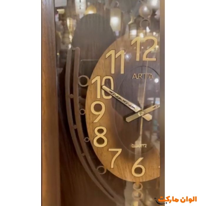 ساعت-دیواری-مدل-آرتا-چوبی-کد-m1101