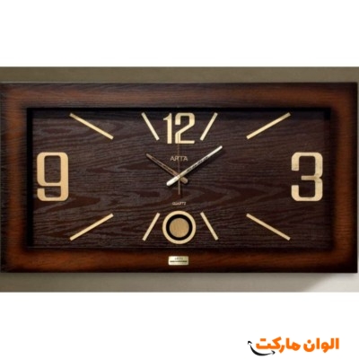 ساعت دیواری مدل آرتا چوبی کد M1103