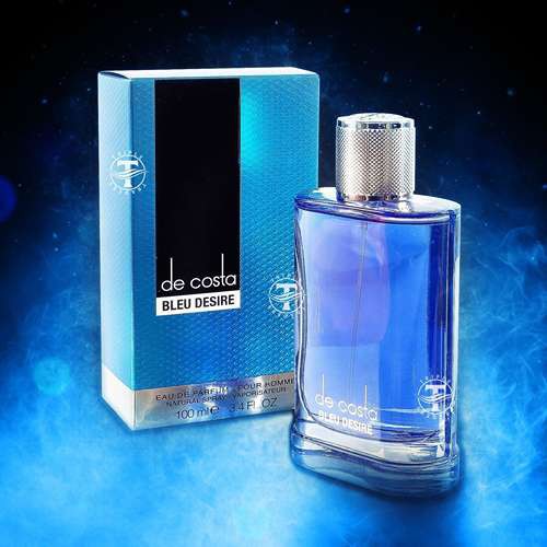 ادوپرفیوم مردانه مدل De Costa Bleu Desire حجم 100 میل فراگرنس ورد اورجینال اصل  ا Fragrance World De Costa Bleu Desire Eve De Parfum For Man 100 ml 