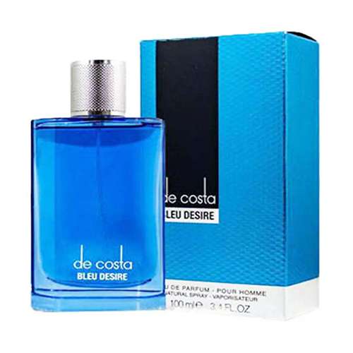 ادوپرفیوم مردانه مدل De Costa Bleu Desire حجم 100 میل فراگرنس ورد اورجینال اصل  ا Fragrance World De Costa Bleu Desire Eve De Parfum For Man 100 ml 