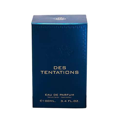 عطر ادکلن دس تنتیشن مردانه فراگرنس ورد اورجینال اصل ( رایحه ورساچه اروس ) حجم 100 میل ا Fragrance World Des Tentation