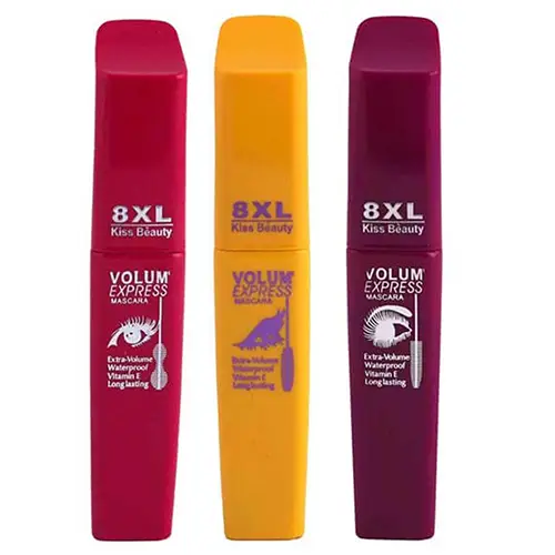 ریمل ضد آب اصلی 8XL کیس بیوتی KISS BEAUTY F490