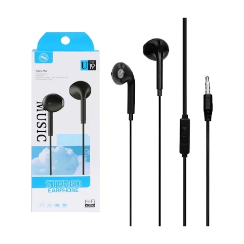 هنذفری u19 سیمی مدل EARPHONES کد 275 