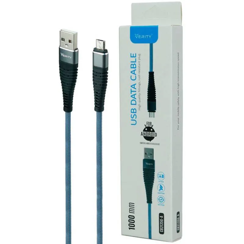 کابل تبدیل USB به MicroUSB وریتی مدل CB 3135A طول 1 متر کد d498