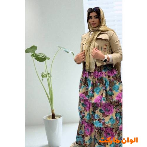  دامن زنانه مدل پله ای کد G1619