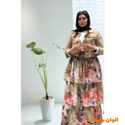  دامن زنانه مدل پله ای کد G1619