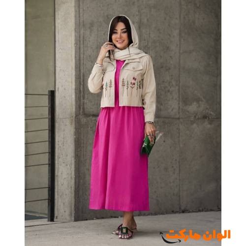 کت و سارافون زنانه مدل گلدوزی  کد G1623