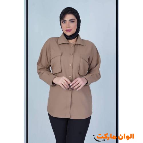شومیز زنانه مدل جیب پاکتی کد G1626