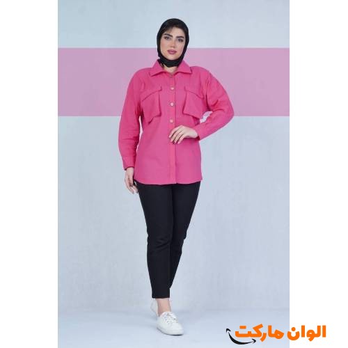 شومیز زنانه مدل جیب پاکتی کد G1626