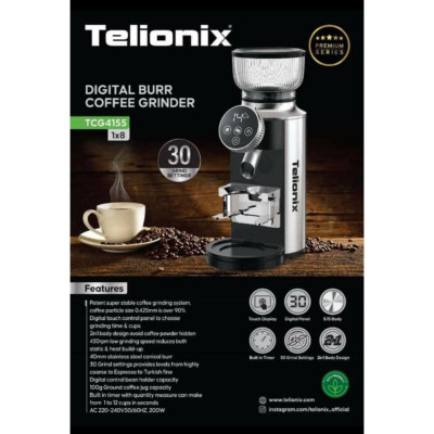 اسیاب قهوه تلیونیکس TELIONIX مدل TCG4155 کد M290