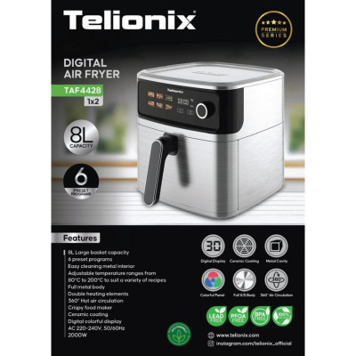 سرخ کن تلیونیکس مدل TAF4428 سرخ کن تلیونیکس مدل TELIONIX TAF4428 TELIONIX کد M393